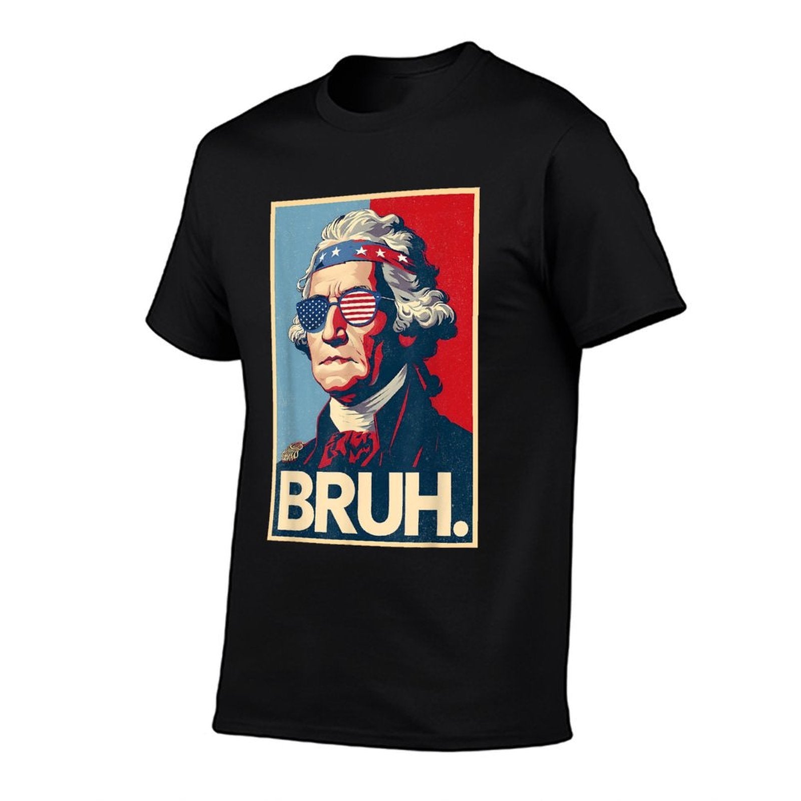 4th Of July 2025 George Washington Bruh. Meme Patriotic  Slim-fit Cut T-Shirt